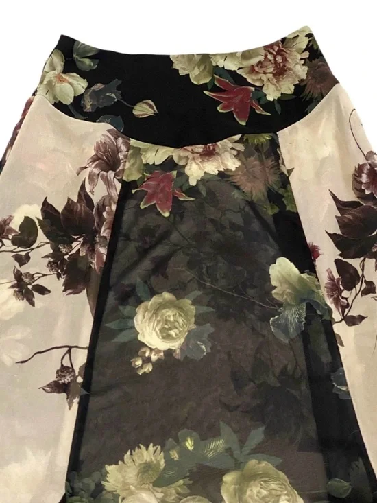 Dolls Kill Widow Maxi Skirt XXS Black Floral Lace Boho Whimsigoth Fairy Grunge - Picture 6 of 8